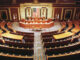 The Chamber of the House of Representatives is shown empty,
